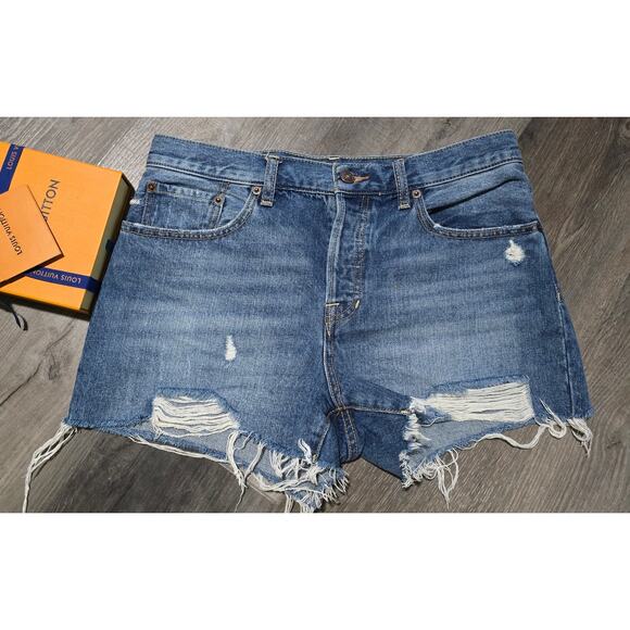Free People Cut Off Denim Shorts SZ 29 - Picture 1 of 7